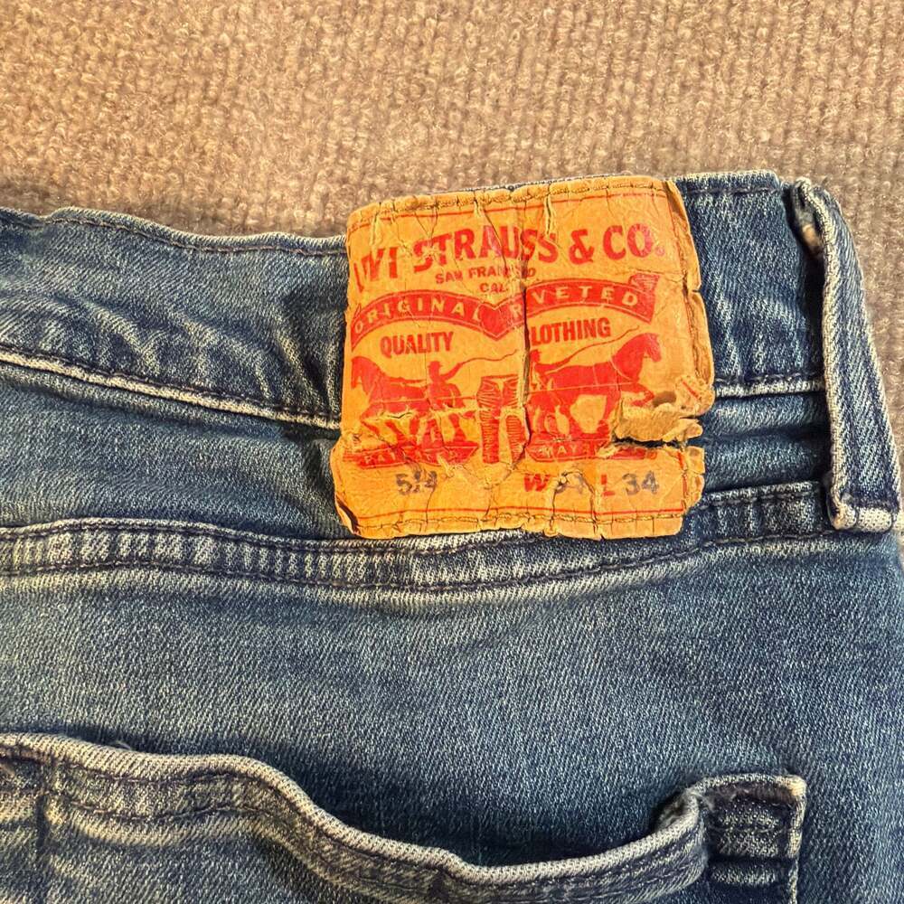 Levi’s 514 Straight Fit Jeans Men’s W34 L34 Medium Wash Classic Denim 0264 - Picture 4 of 4